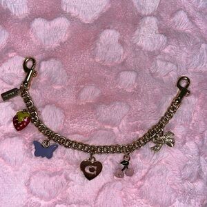 Coach swagger chain with charms